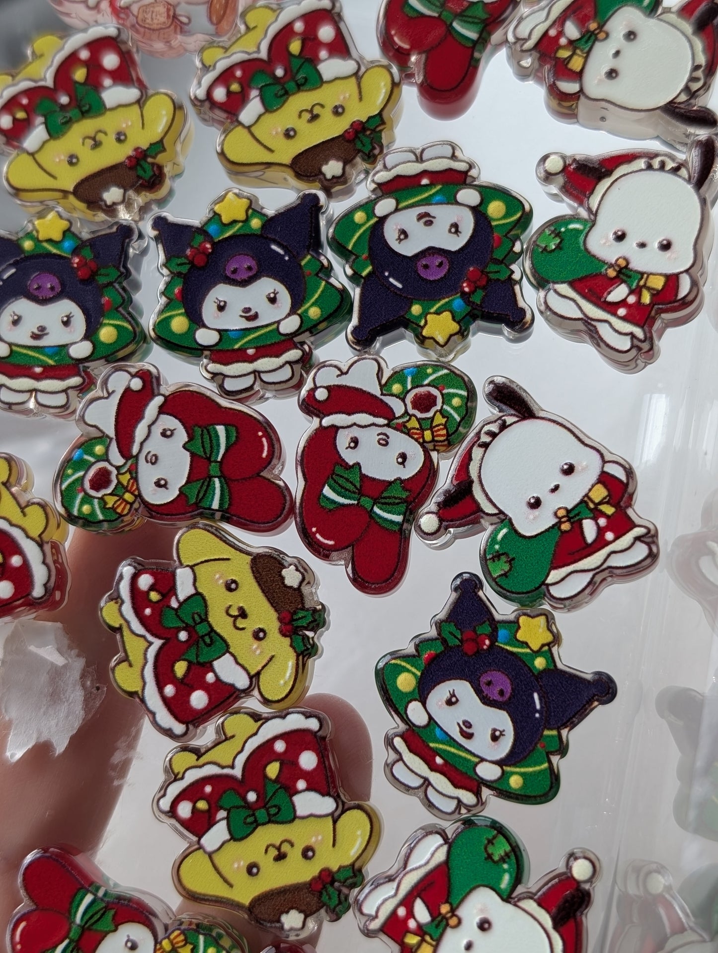 Sanrio Christmas acrylic beads