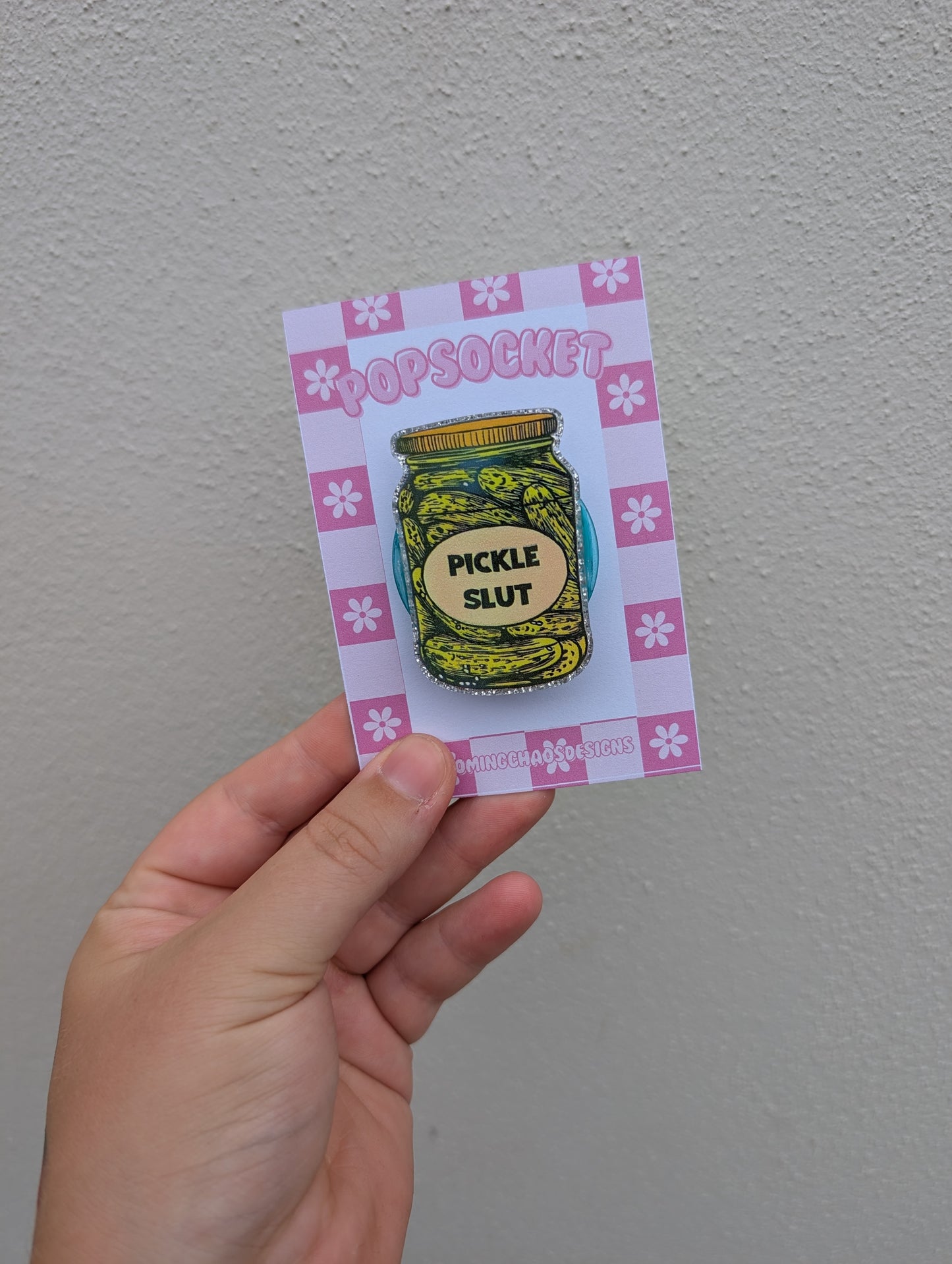 Pickle slut pop socket