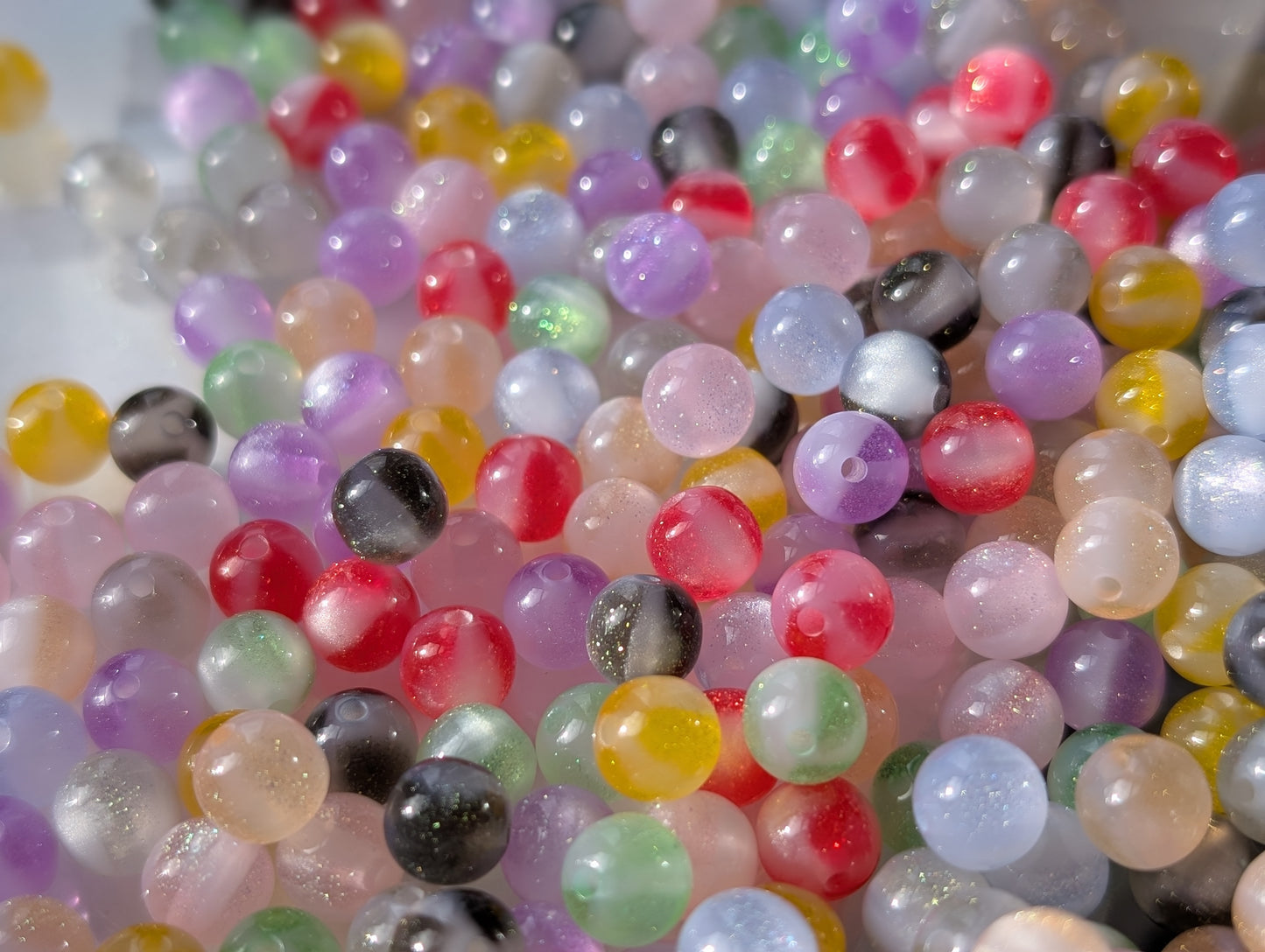 8mm colourful beads (100 beads)