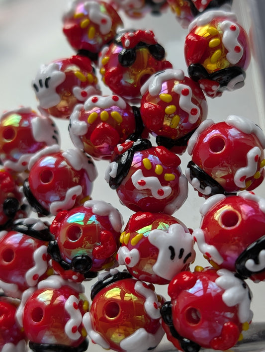 Minnie hand painted beads