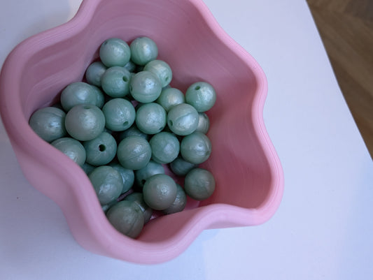 8mm solid colour silicone beads