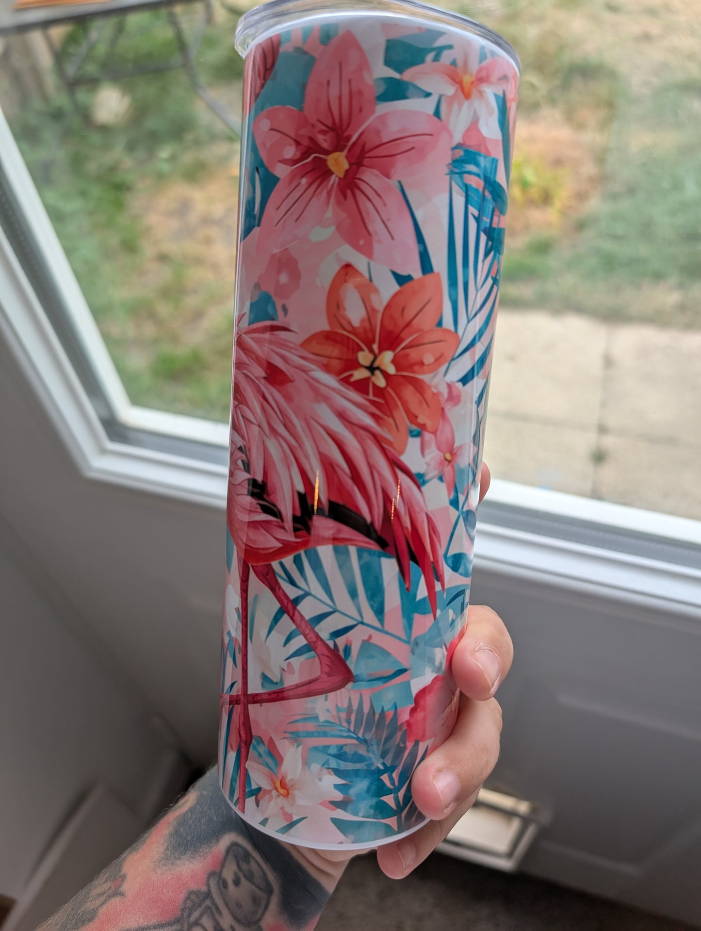 Flamingo style 20oz Tumbler