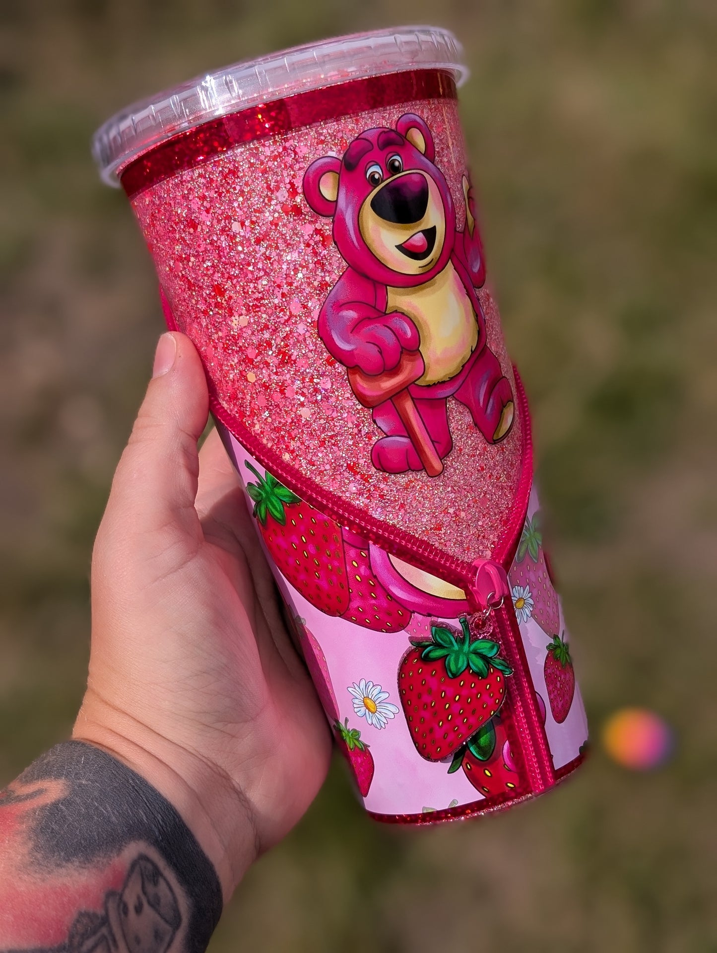 Toy story lotso zipper effect 'noglobe'