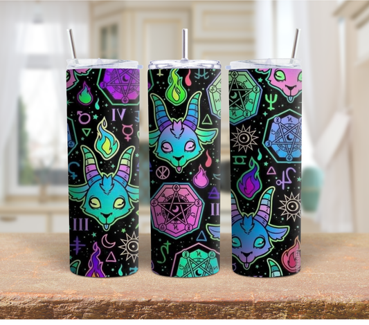 Colourful cat Halloween 20oz Tumbler