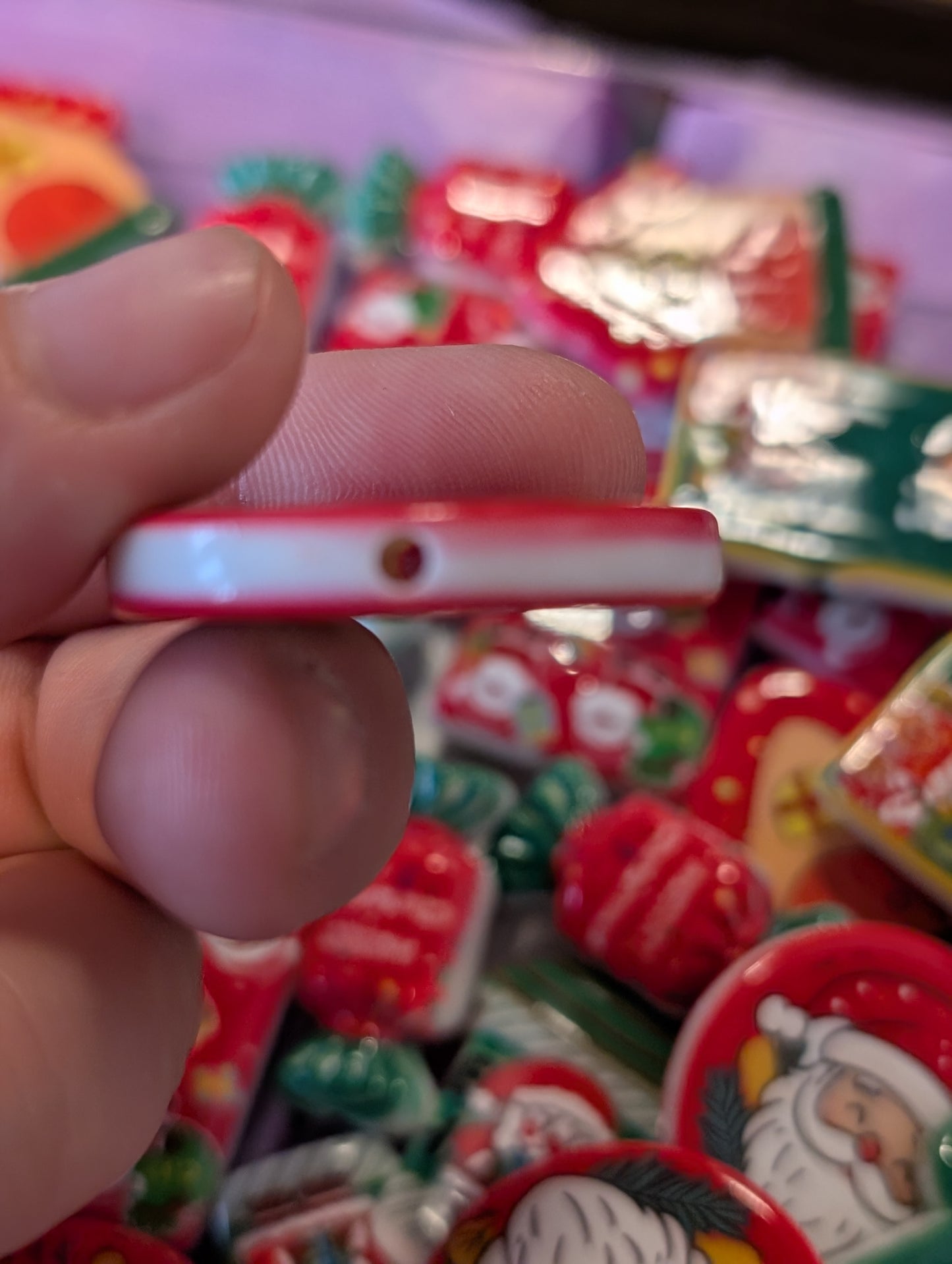 Christmas acrylic mix beads 7 pack