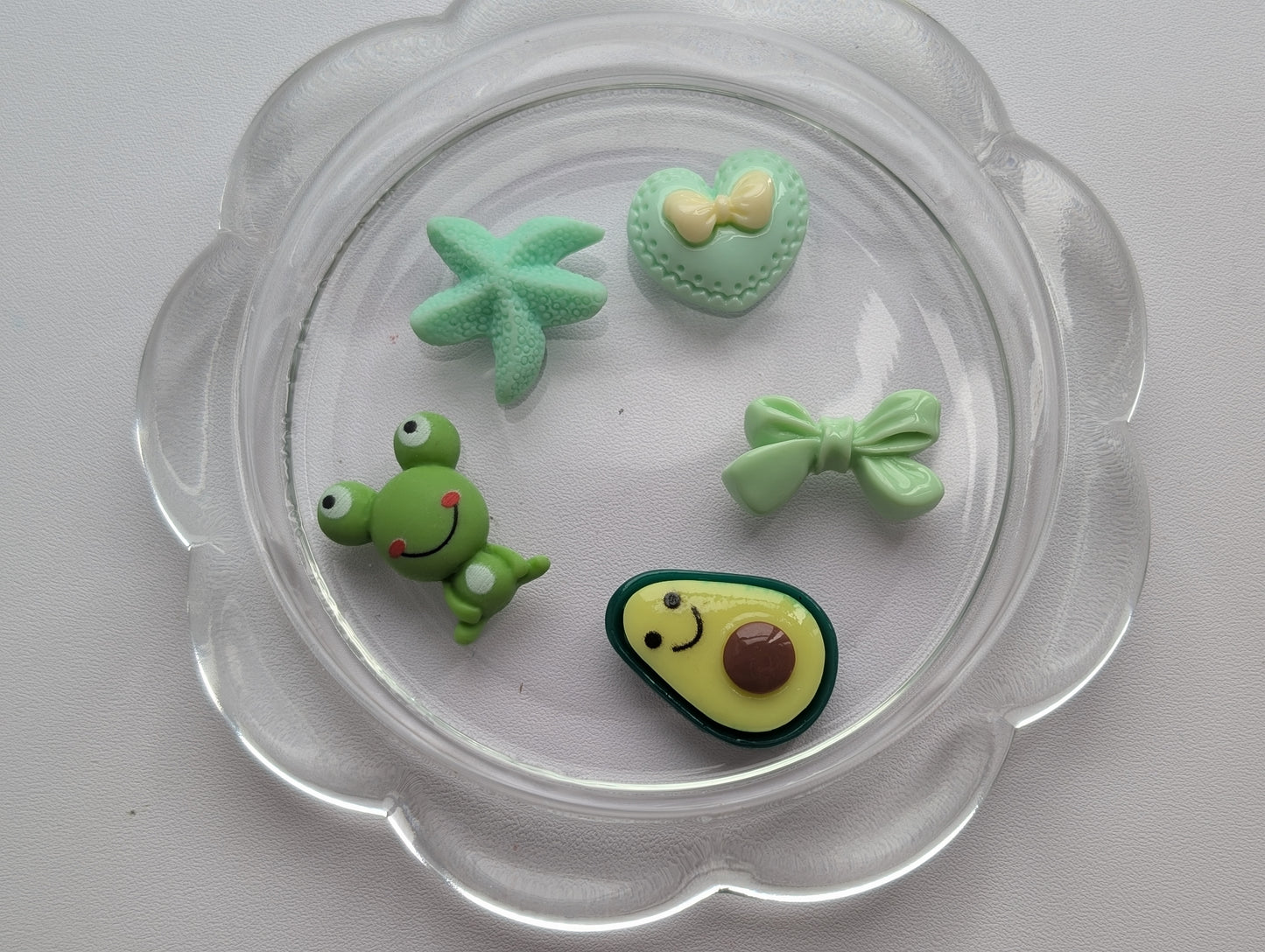 Mixed green kawaii style (pack of 5)