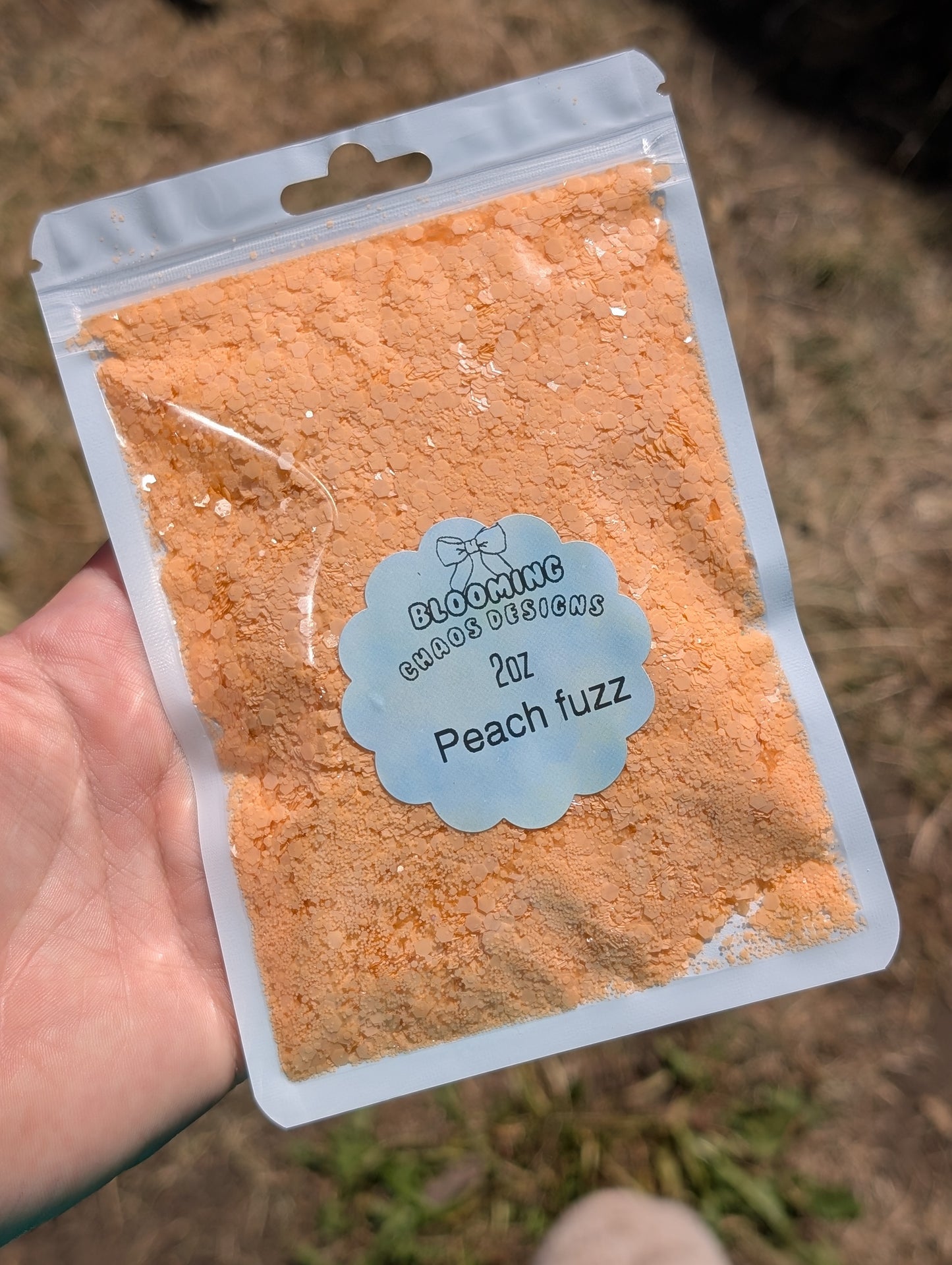 Peach fuzz - Chunky Glitter mix
