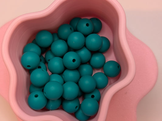 8mm solid colour silicone beads