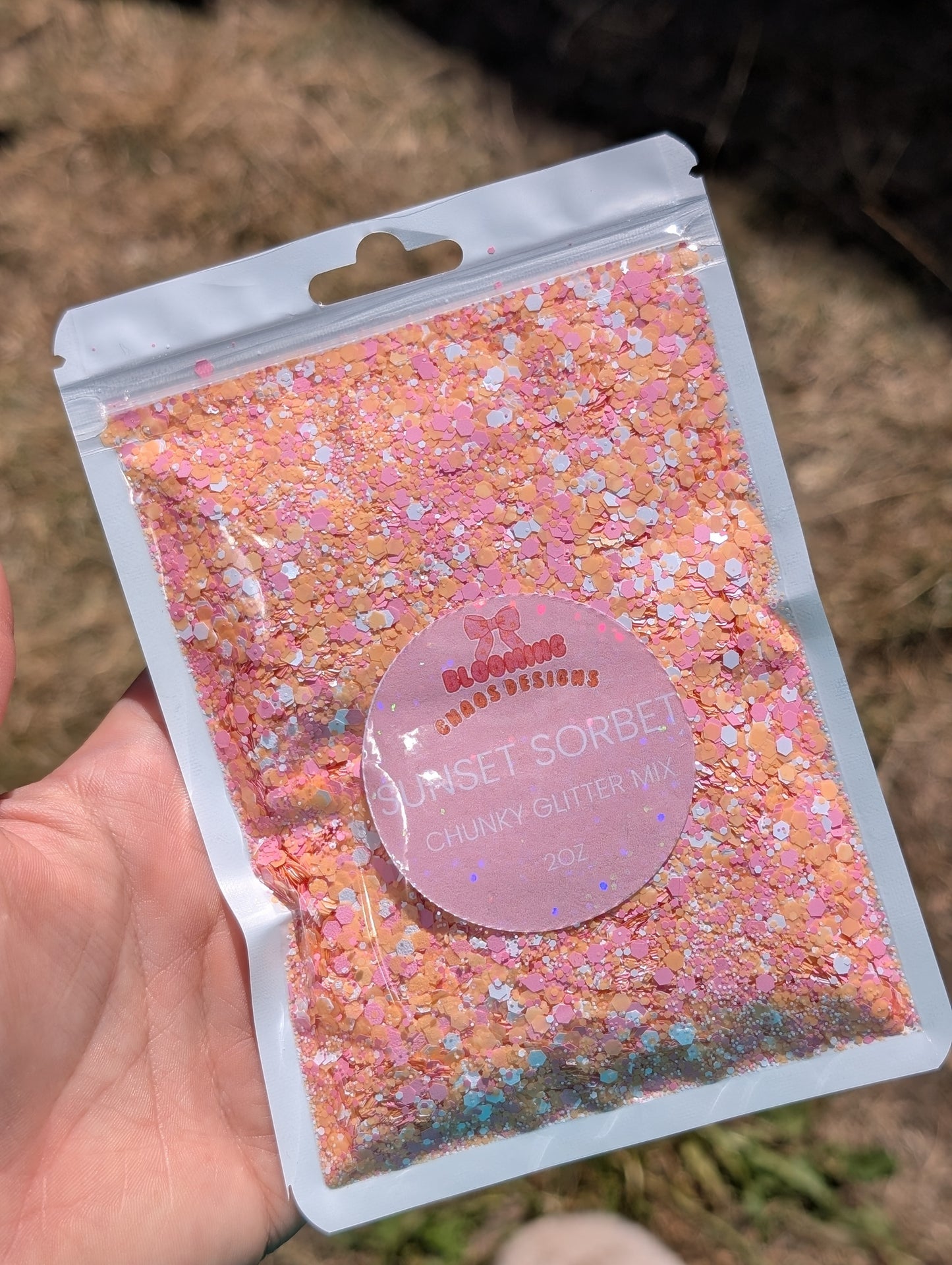 Sunset sorbet - Chunky Glitter mix