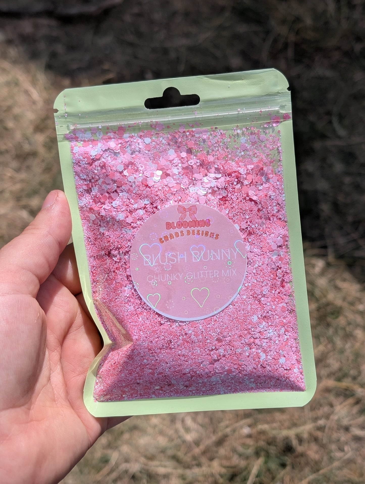 Blush bunny - Chunky Glitter mix