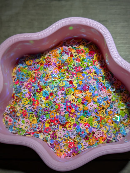 Hollow stars - glitter mix