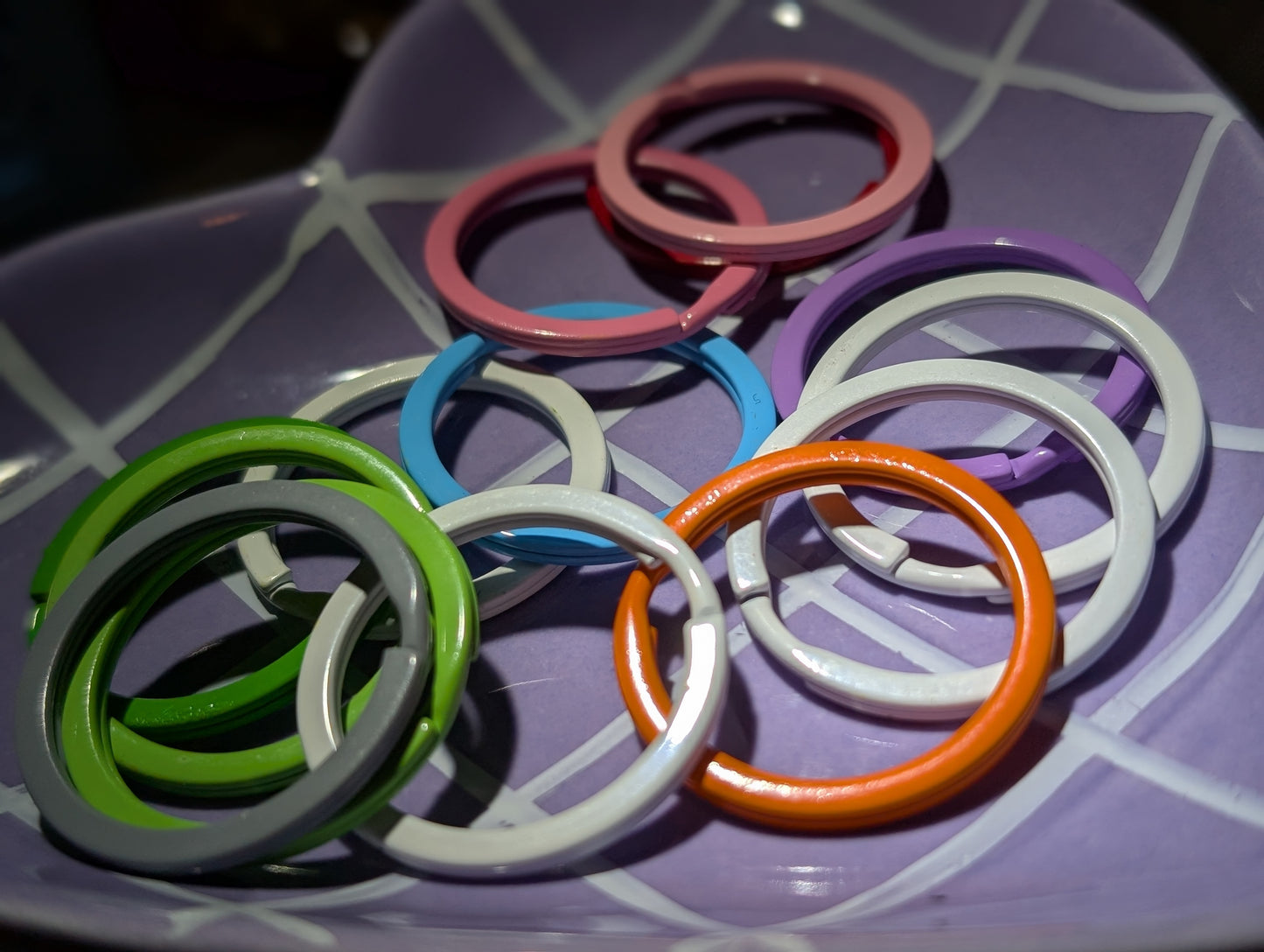 Colourful keyring
