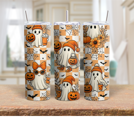 Beanie ghost Halloween 20oz Tumbler