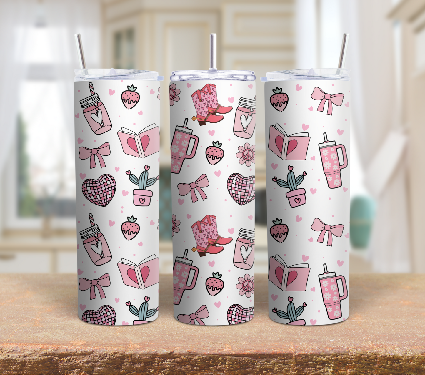 Girly Stanley style 20oz Tumbler