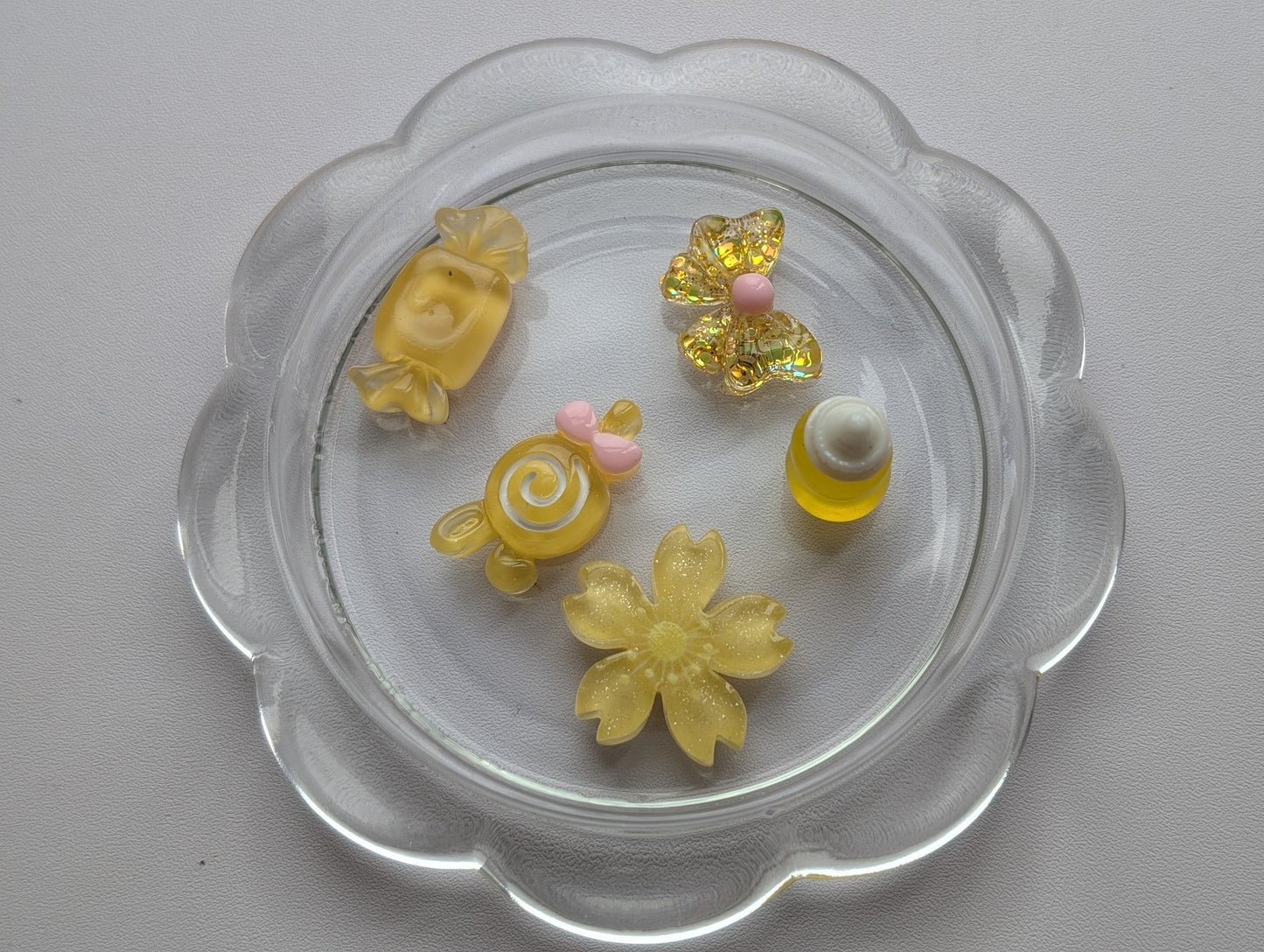 Mixed ice yellow kawaii style (pack of 5)