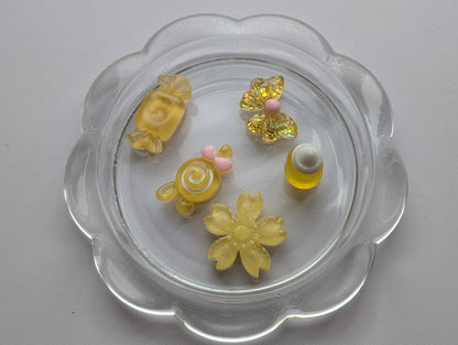 Mixed ice yellow kawaii style (pack of 5)