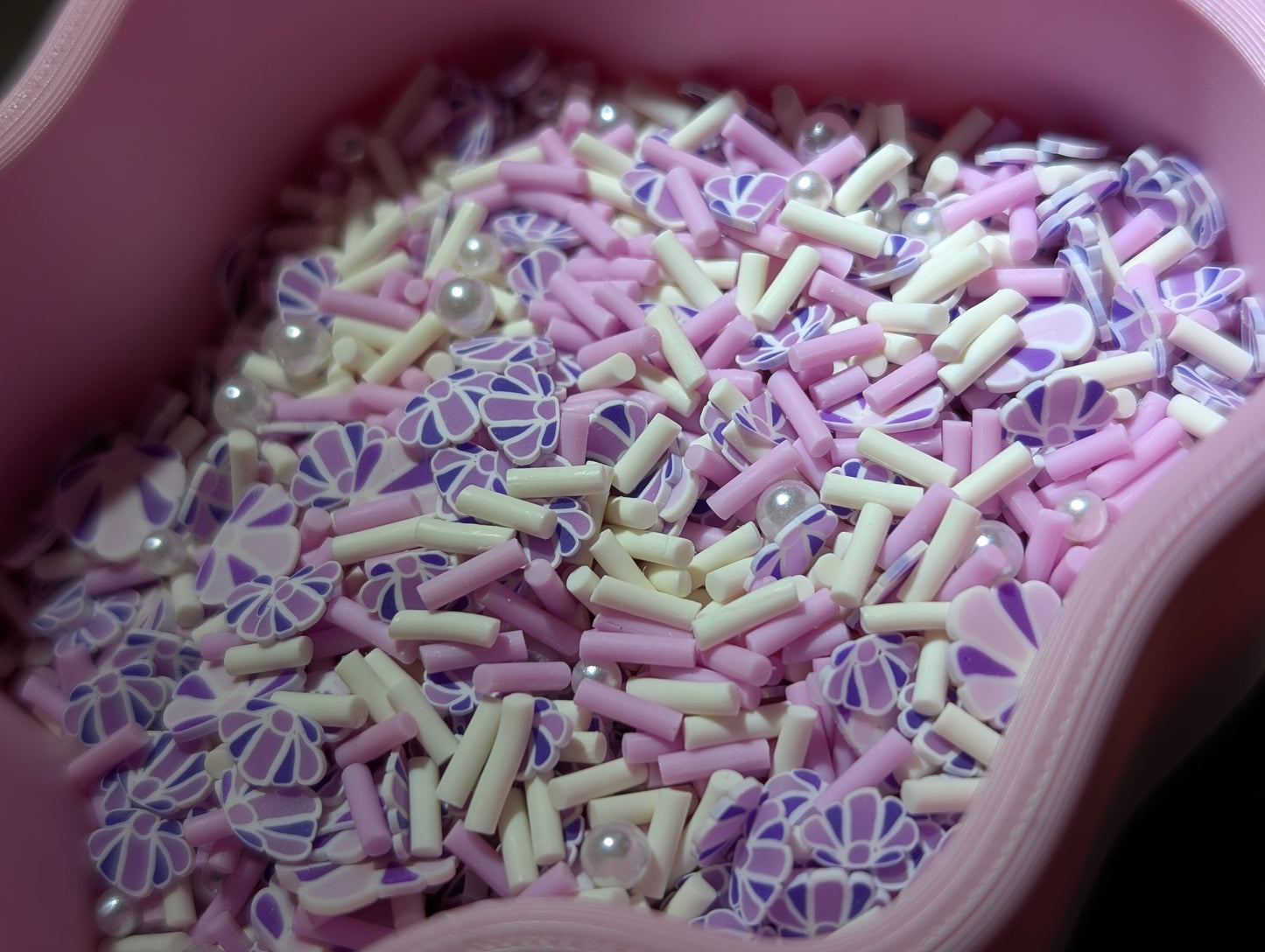 Mermaid mix - polymer clay slices