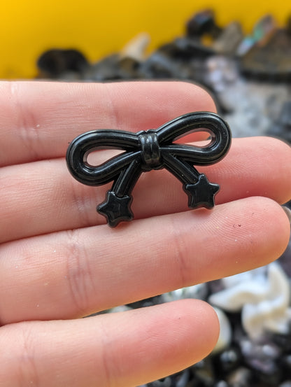 Black acrylic beads mix