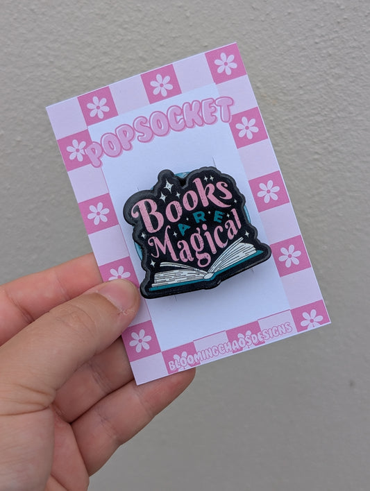 Books are magical pop socket