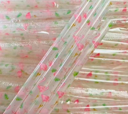 Flamingo straw