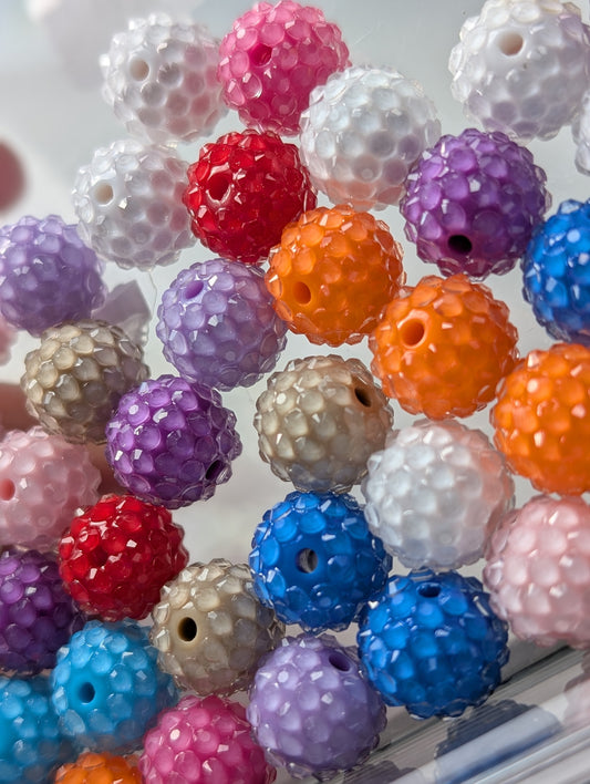16mm colourful beads (10 pack)