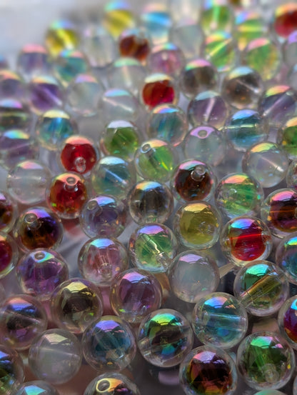 10x colourful 16mm double layer beads