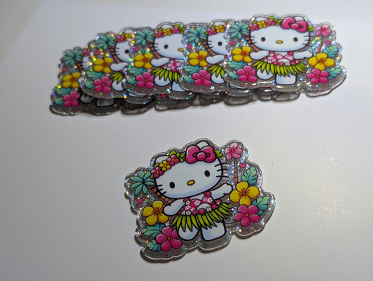 Hawaiian kitty Acrylic