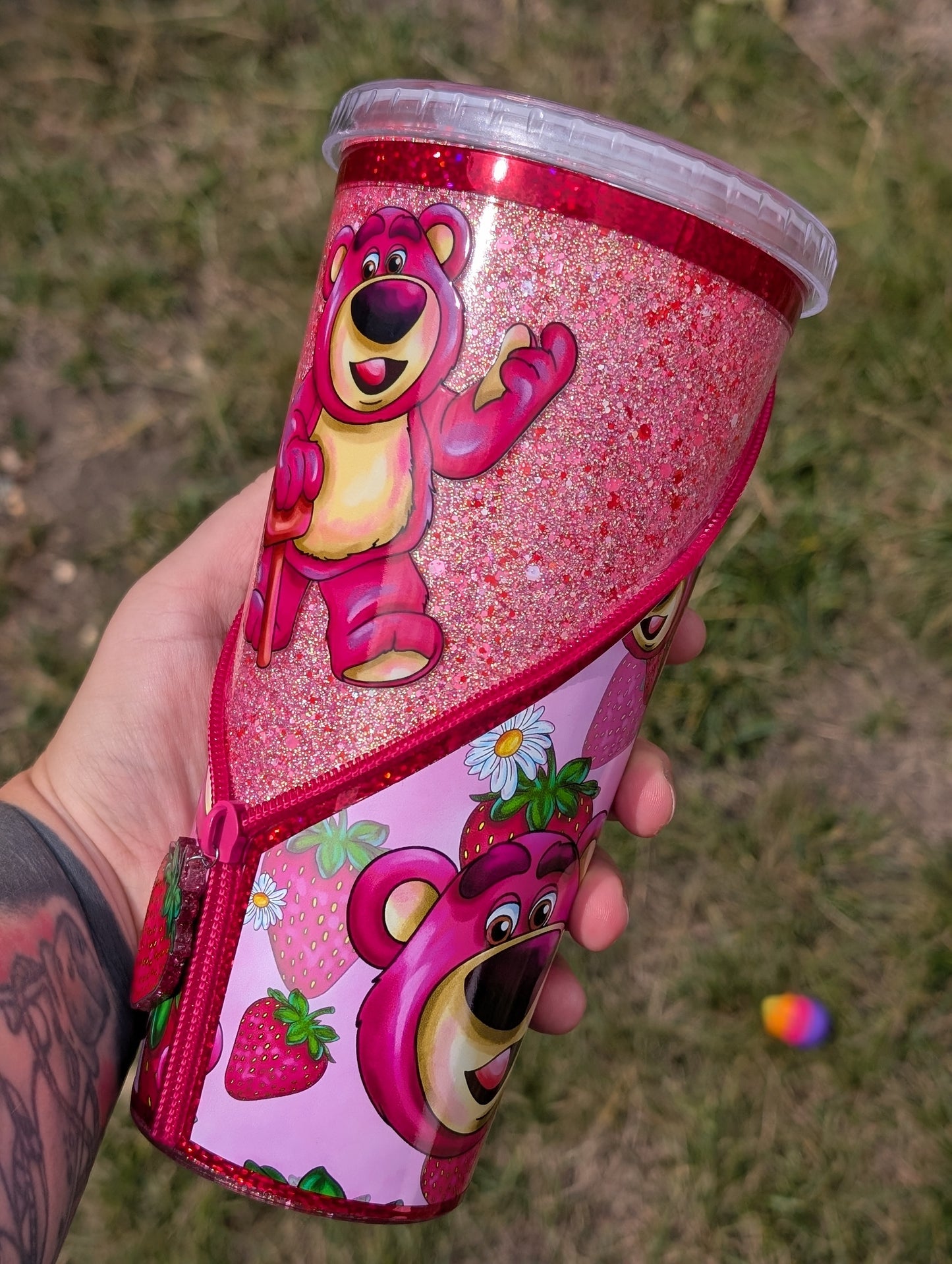 Toy story lotso zipper effect 'noglobe'