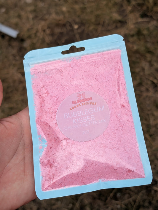 Bubblegum kisses - Chunky Glitter mix