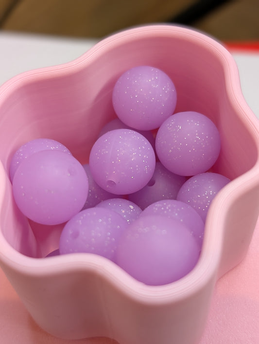 15mm solid colour silicone beads