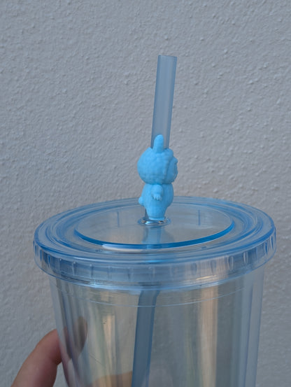Little monster straw topper