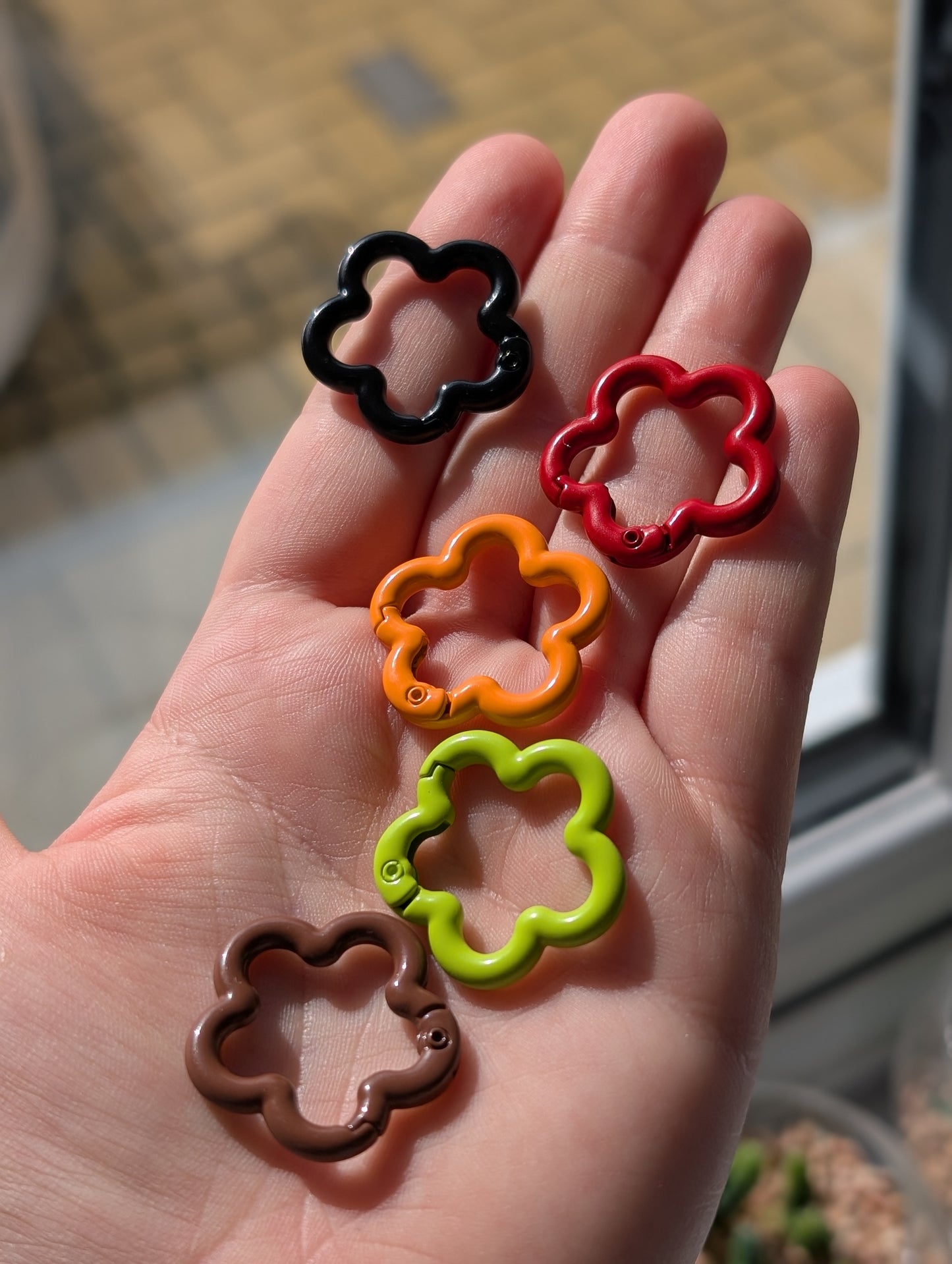 Flower keyring blanks