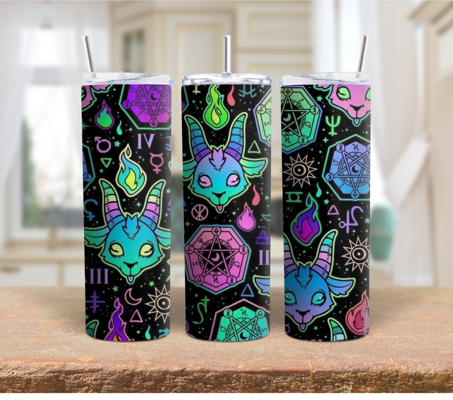 Colourful cat Halloween 20oz Tumbler