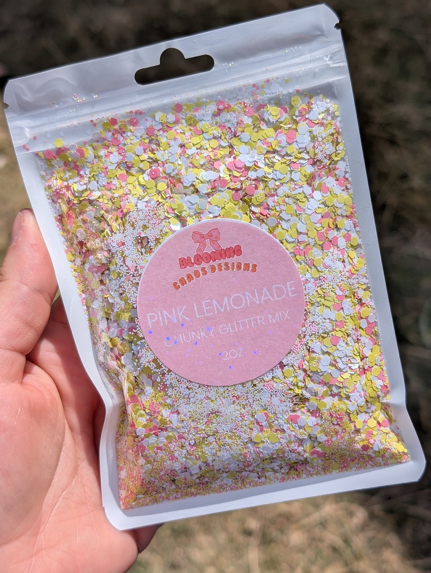 Pink lemonade - Chunky Glitter mix
