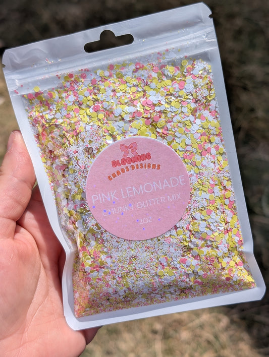 Pink lemonade - Chunky Glitter mix