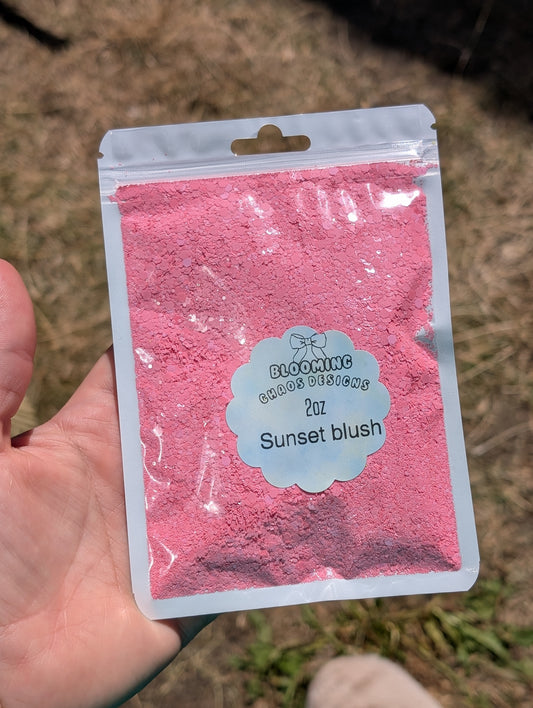 Sunset blush - Chunky Glitter mix