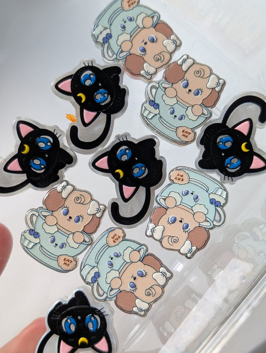 Cat/dog acrylic beads