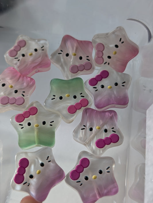 Hk star acrylic beads