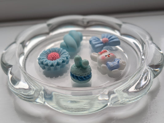 Mixed blue kawaii style (pack of 5)