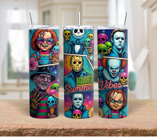 Killer summer vibes Halloween 20oz Tumbler