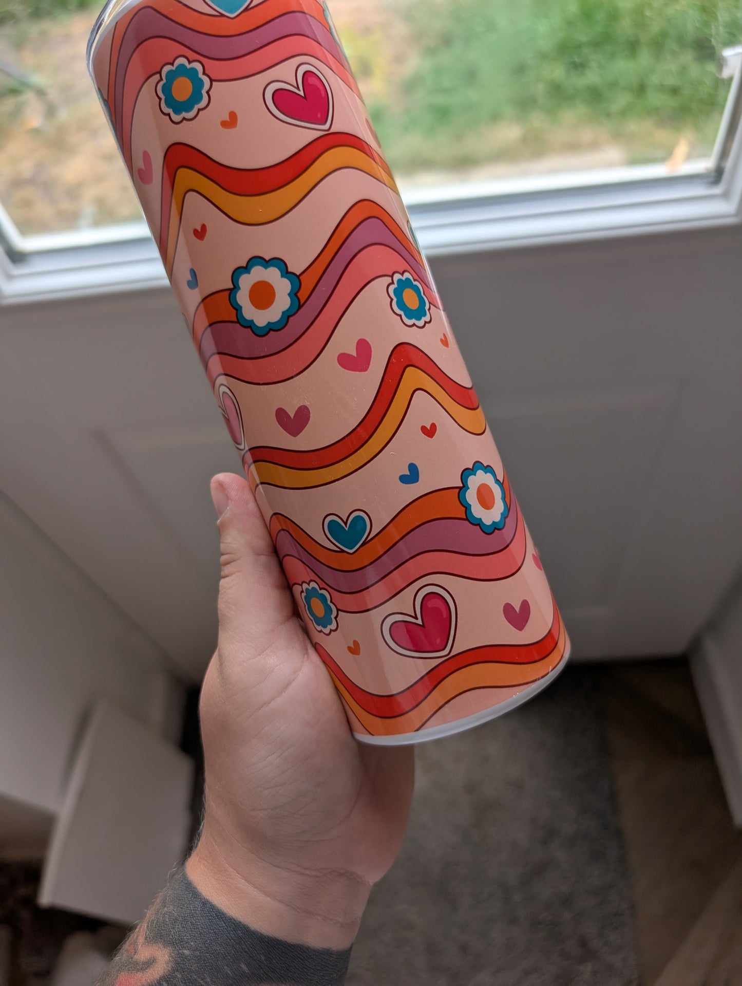 Pink waves style 20oz Tumbler