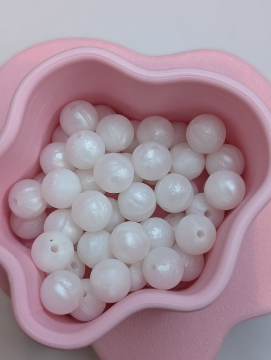8mm solid colour silicone beads