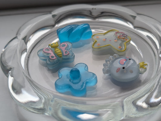 Mixed ice blue kawaii style (pack of 5)