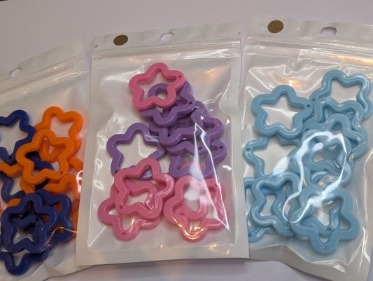 Acrylic star keyring blanks
