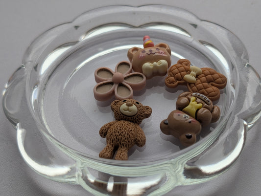 Mixed brown kawaii style (pack of 5)