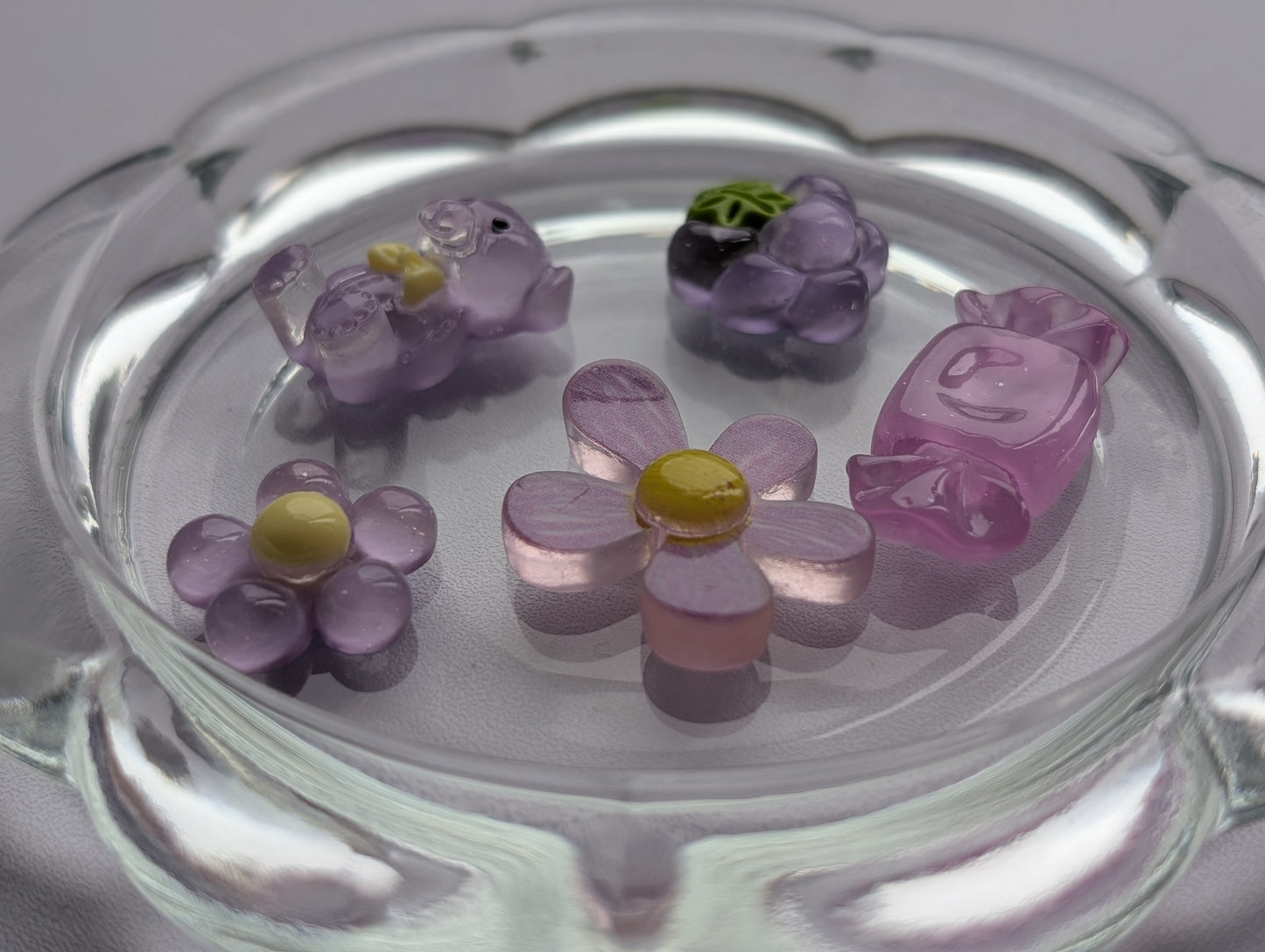 Mixed ice purple kawaii style (pack of 5)