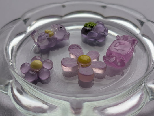 Mixed ice purple kawaii style (pack of 5)