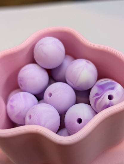 15mm solid colour silicone beads