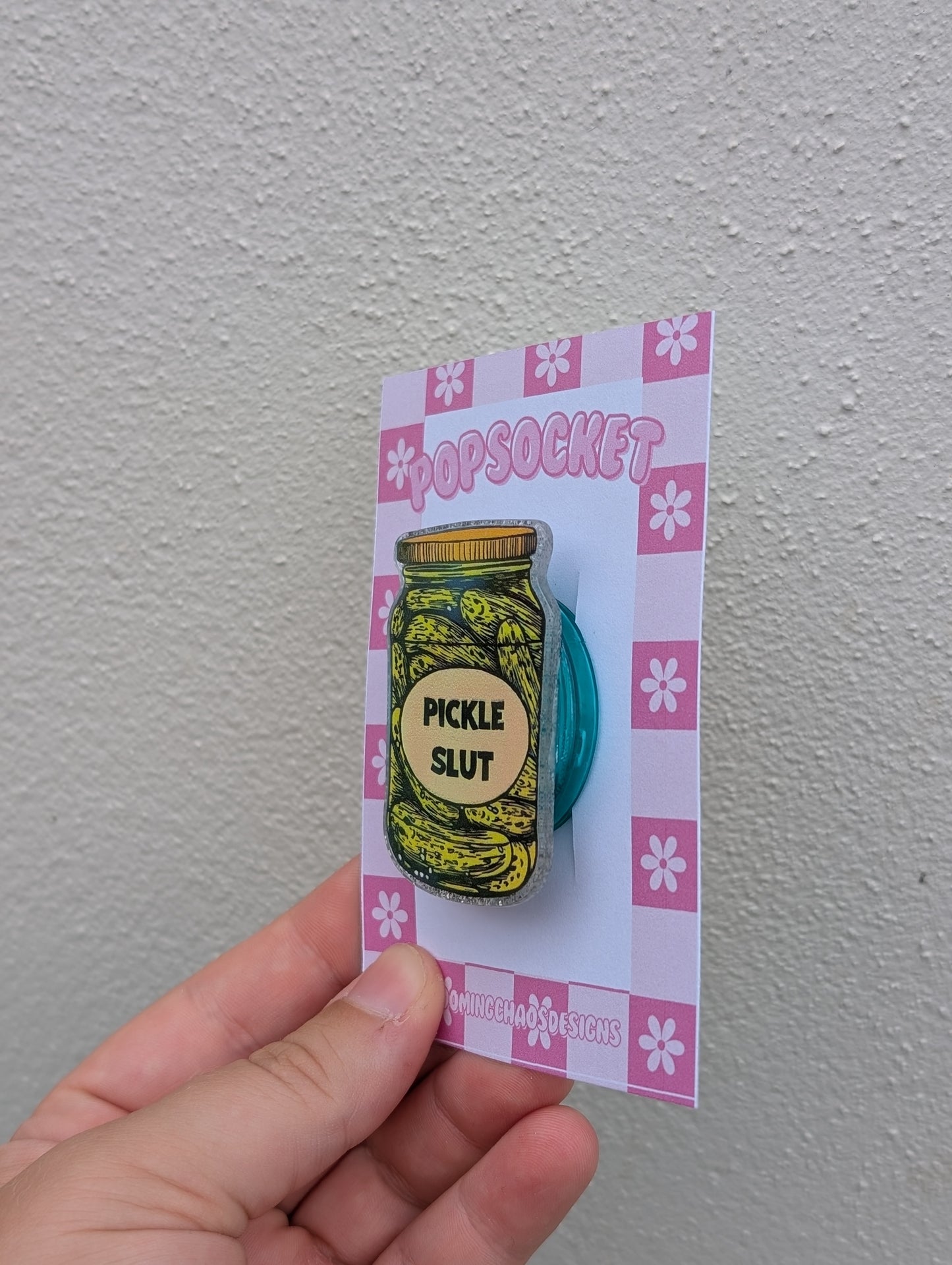Pickle slut pop socket