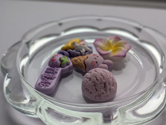 Mixed purple kawaii style (pack of 5)